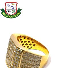 Men's Diamond Fashion Cluster Ring 2.4 CTW 10K Yellow Gold